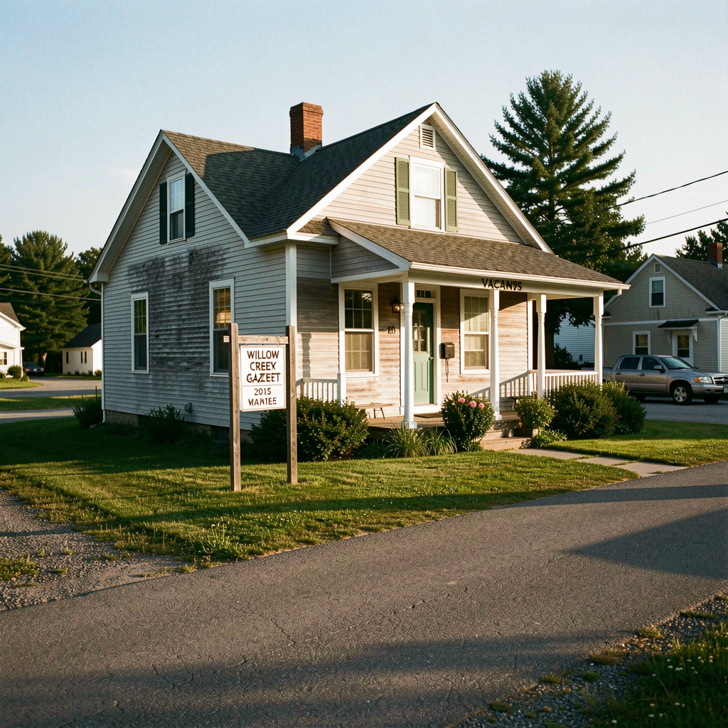 The former Pendelton's Hardware building stands vacant on Main Street as Willow Creek debated whether tourism or traditional commerce should anchor the downtown's revival.